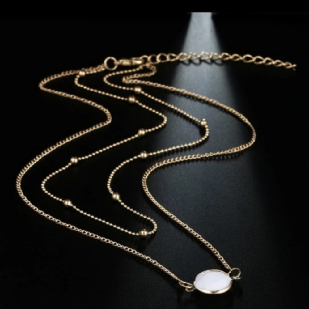 Boho necklace choker crystal Jewelry chain